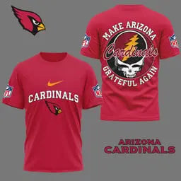 Arizona Cardinals | Premium Grateful Game Day 3D Shirt NY – HuddleStyle.com - Main