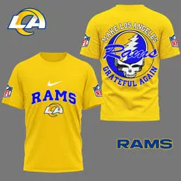Los Angeles Rams | Premium Grateful Game Day 3D Shirt NY – HuddleStyle.com - Main