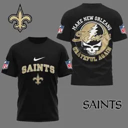 New Orleans Saints | Premium Grateful Game Day 3D Shirt NY – HuddleStyle.com - Image 3