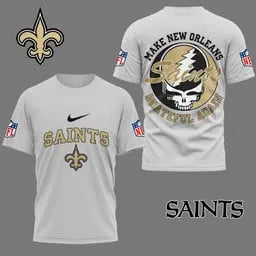 New Orleans Saints | Premium Grateful Game Day 3D Shirt NY – HuddleStyle.com - Image 2