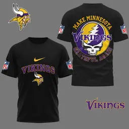 Minnesota Vikings | Premium Grateful Game Day 3D Shirt NY – HuddleStyle.com - Image 4