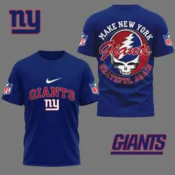 New York Giants | Premium Grateful Game Day 3D Shirt NY – HuddleStyle.com - Image 2