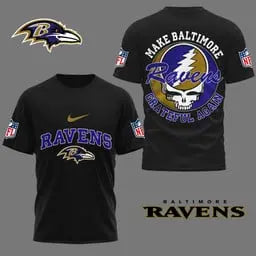 Baltimore Ravens | Premium Grateful Game Day 3D Shirt NY – HuddleStyle.com - Image 4
