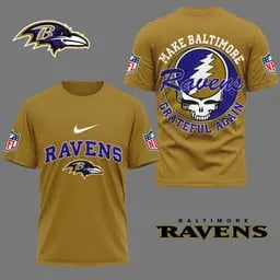 Baltimore Ravens | Premium Grateful Game Day 3D Shirt NY – HuddleStyle.com - Image 3
