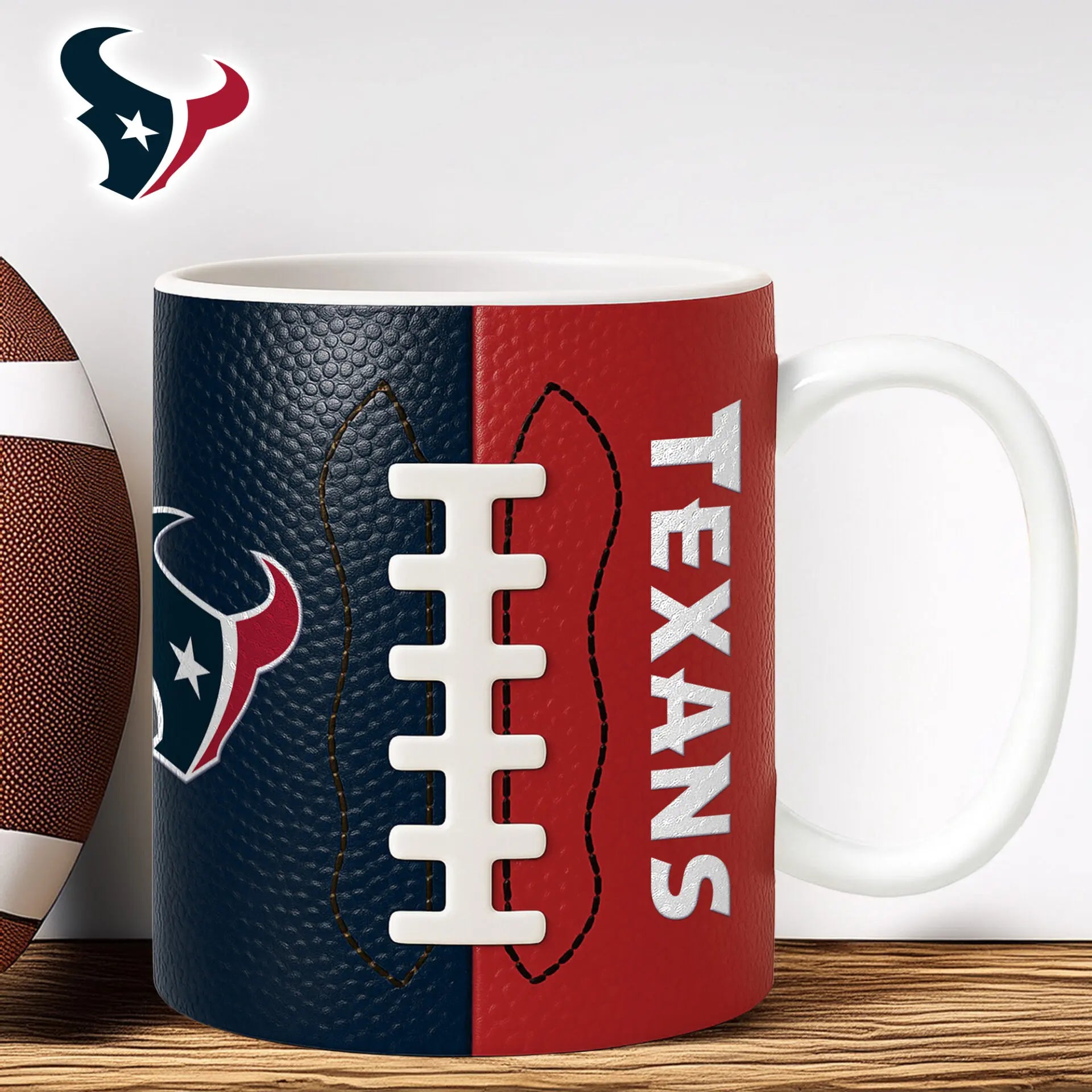 Houston Texans | Premium NFL Split Color Ceramic Mug HI – HuddleStyle.com - Main