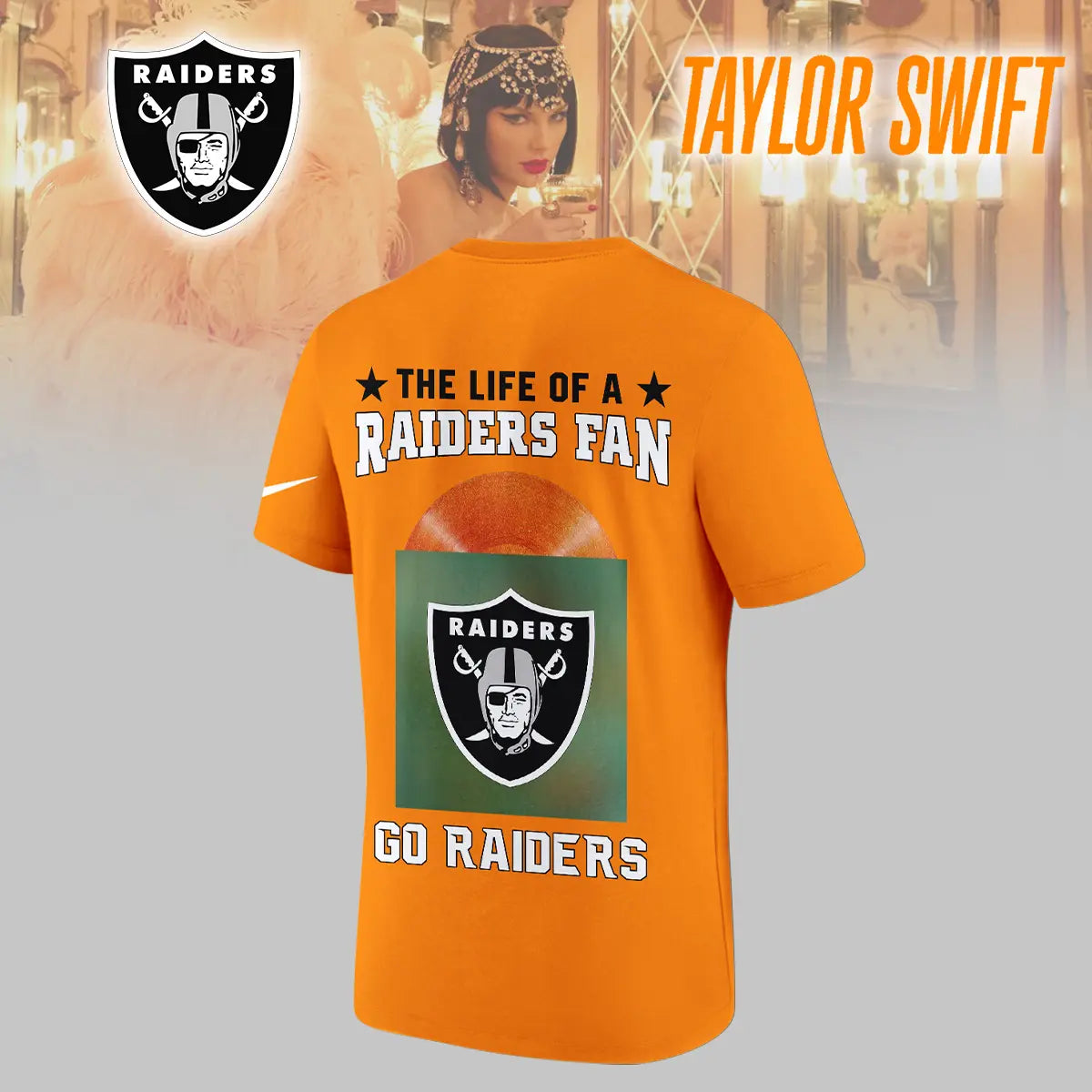 Las Vegas Raiders | Premium NFL x Taylor Swift 3D Shirt HI – HuddleStyle.com - Image 5