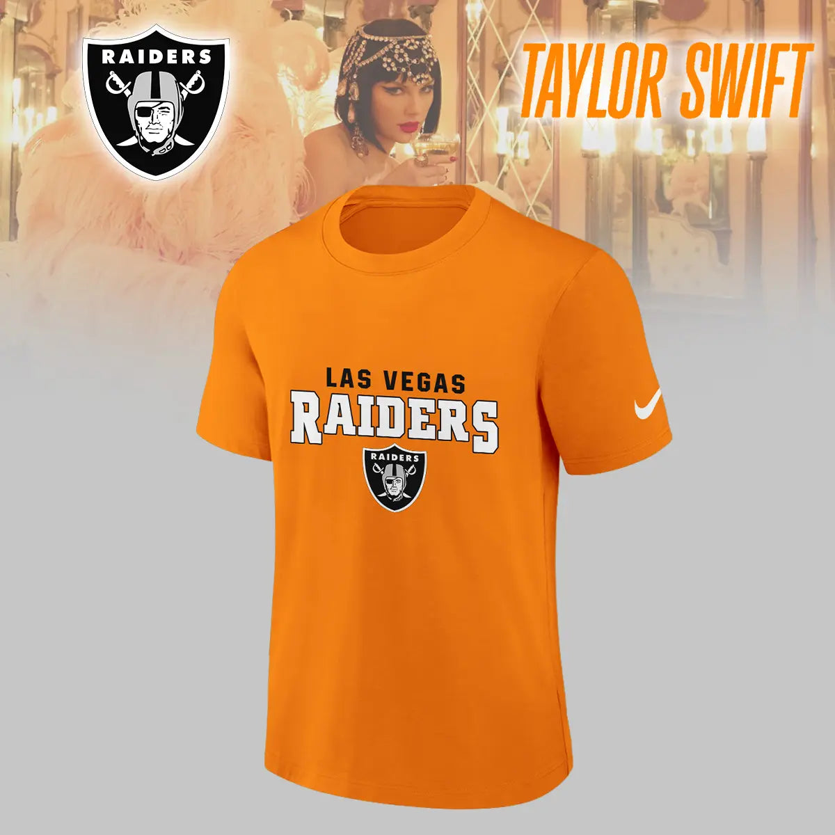 Las Vegas Raiders | Premium NFL x Taylor Swift 3D Shirt HI – HuddleStyle.com - Image 6