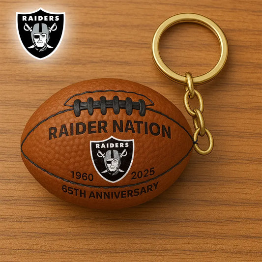Las Vegas Raiders | Premium NFL Anniversary Keychain – HuddleStyle.com - Main