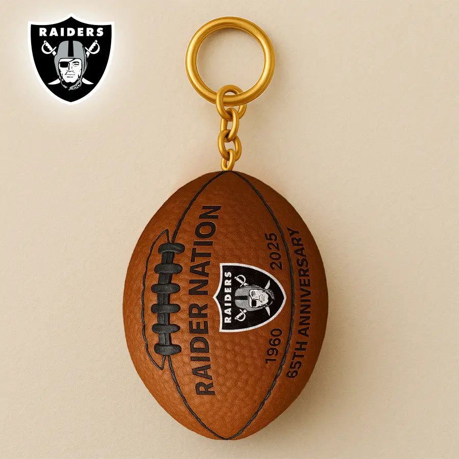 Las Vegas Raiders | Premium NFL Anniversary Keychain – HuddleStyle.com - Image 3