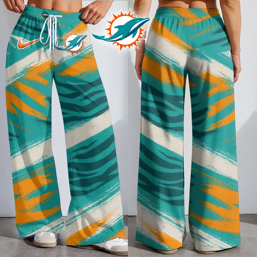 Miami Dolphins | Premium NFL Football High-Stretch Casual Pants – HuddleStyle.com - Main
