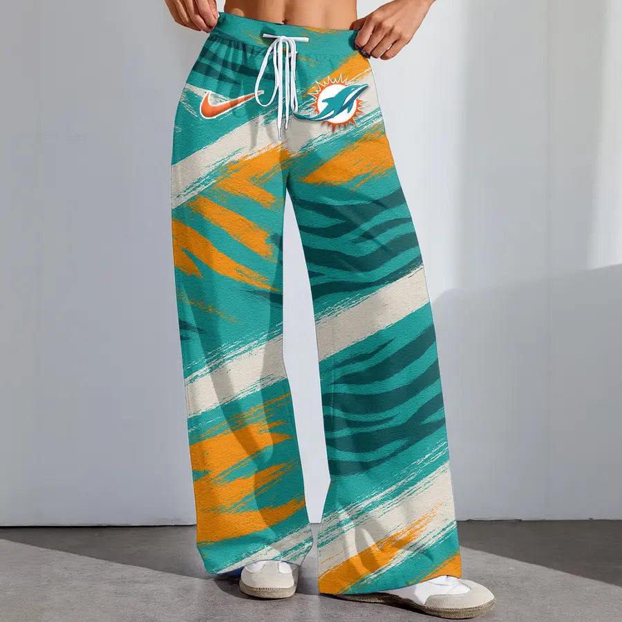 Miami Dolphins | Premium NFL Football High-Stretch Casual Pants – HuddleStyle.com - Image 2