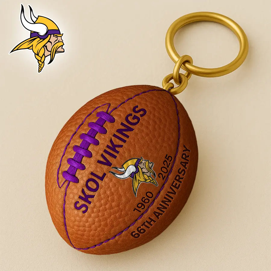 Minnesota Vikings | Premium NFL Anniversary Keychain – HuddleStyle.com - Image 2