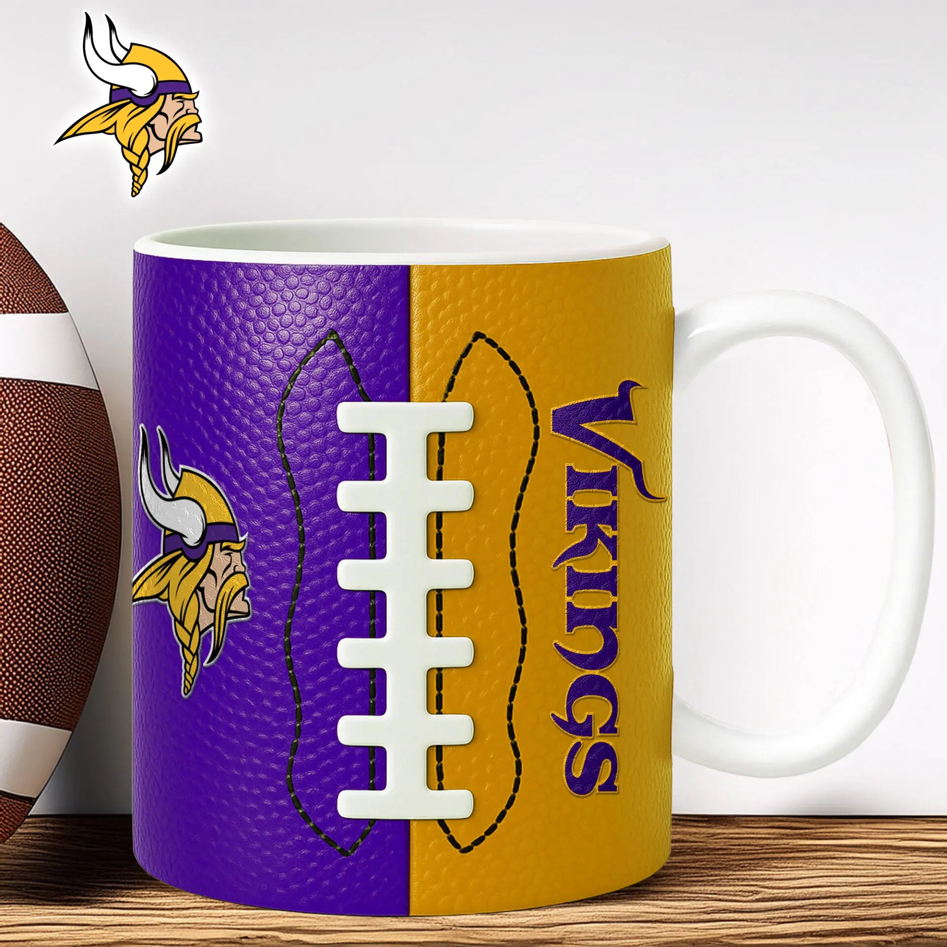 Minnesota Vikings | Premium NFL Split Color Ceramic Mug HI – HuddleStyle.com - Main