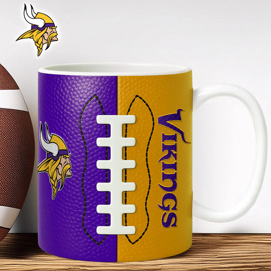 Minnesota Vikings | Premium NFL Split Color Ceramic Mug HI – HuddleStyle.com - Main