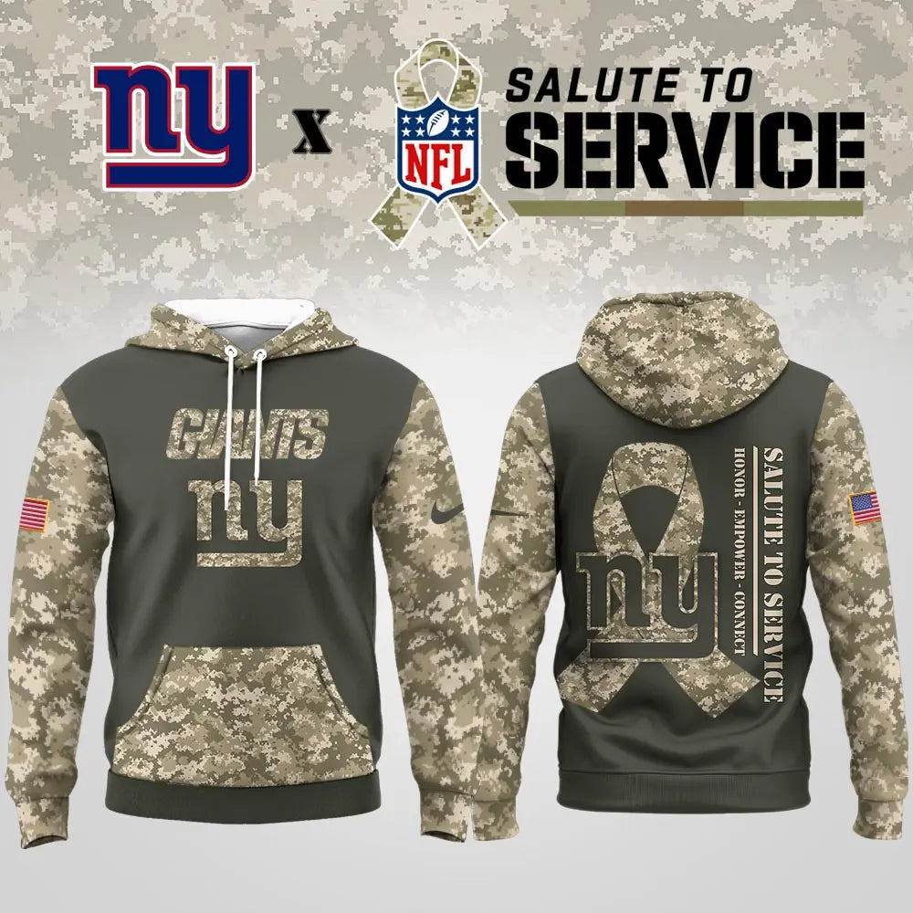 New York Giants | Premium NFL Salute to Service Hoodie MM – HuddleStyle.com - Main