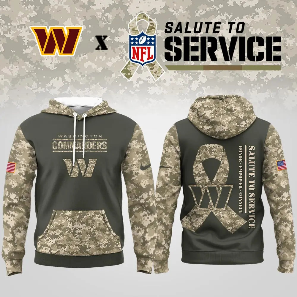 Washington Commanders | Premium NFL Salute to Service Hoodie MM – HuddleStyle.com - Main
