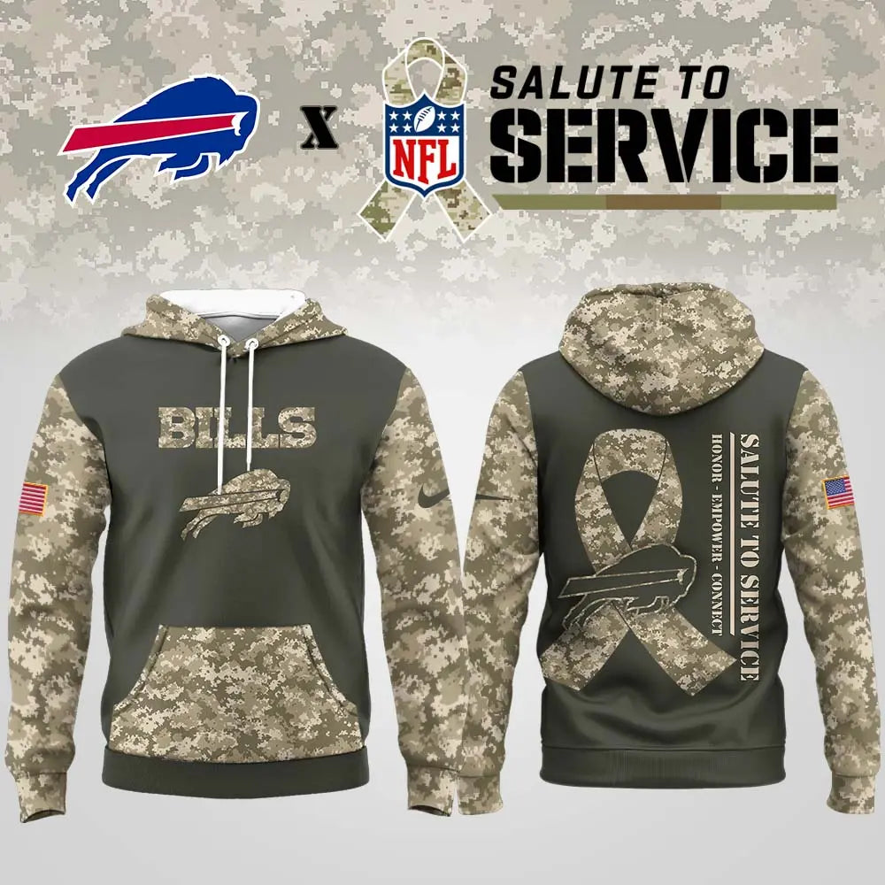 Buffalo Bills | Premium NFL Salute to Service Hoodie MM – HuddleStyle.com - Main