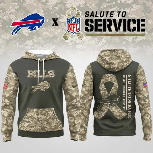 Buffalo Bills | Premium NFL Salute to Service Hoodie MM – HuddleStyle.com - Main