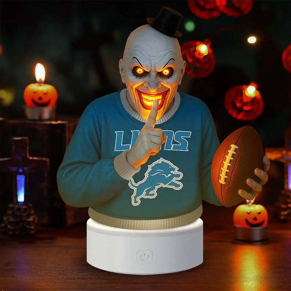 Detroit Lions | Premium NFL Terrifier Decoration Led Light MM – HuddleStyle.com - Image 2