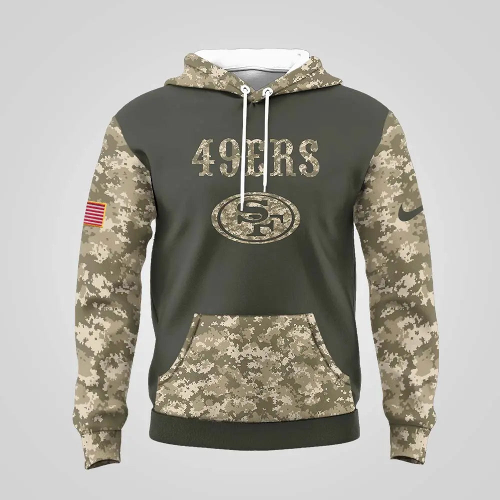 San Francisco 49ers | Premium NFL Salute to Service Hoodie MM – HuddleStyle.com - Image 2