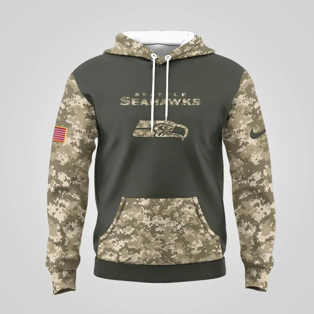 Seattle Seahawks | Premium NFL Salute to Service Hoodie MM – HuddleStyle.com - Image 2