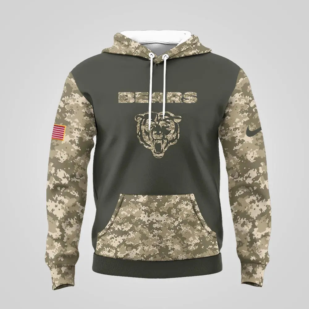Chicago Bears | Premium NFL Salute to Service Hoodie MM – HuddleStyle.com - Image 2