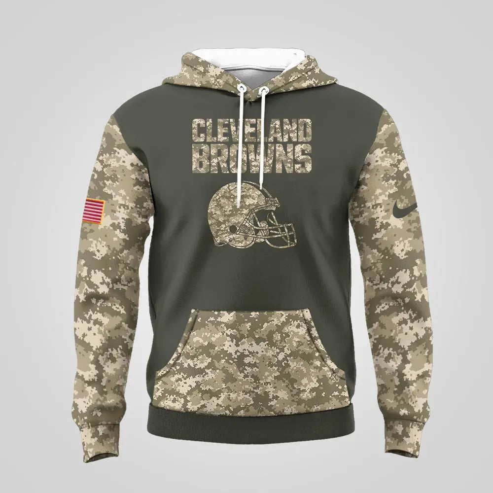 Cleveland Browns | Premium NFL Salute to Service Hoodie MM – HuddleStyle.com - Image 3