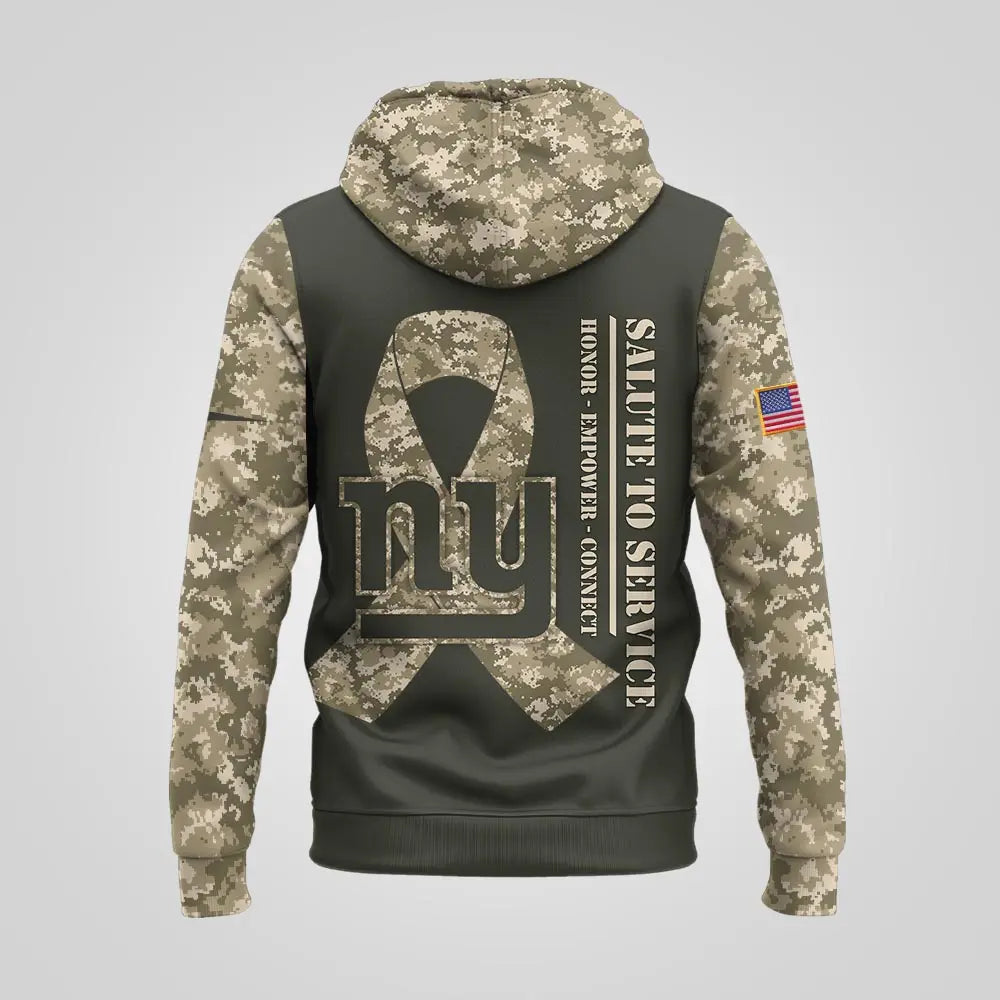 New York Giants | Premium NFL Salute to Service Hoodie MM – HuddleStyle.com - Image 2