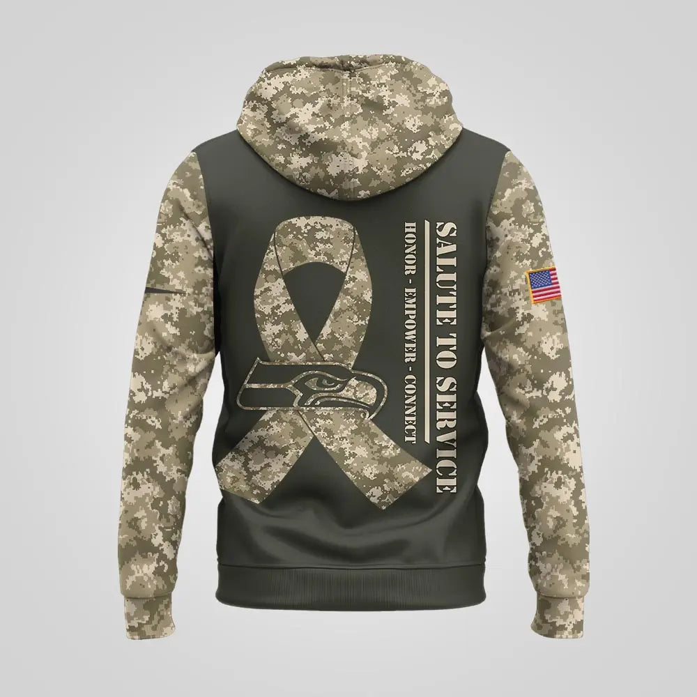 Seattle Seahawks | Premium NFL Salute to Service Hoodie MM – HuddleStyle.com - Image 3