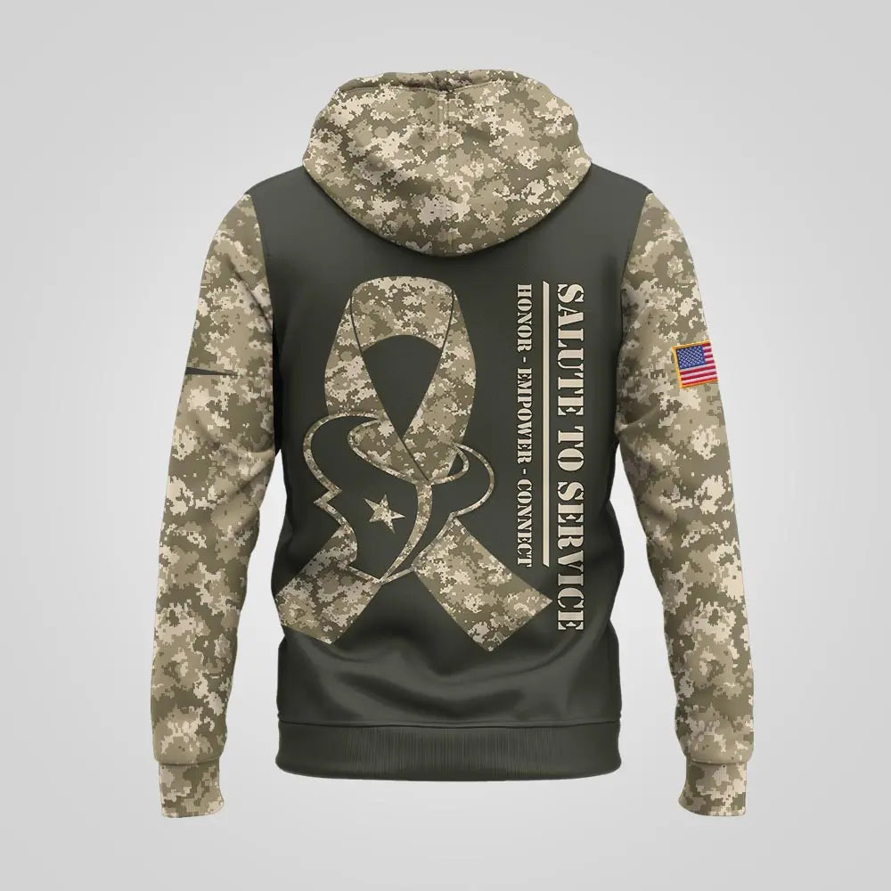Houston Texans | Premium NFL Salute to Service Hoodie MM – HuddleStyle.com - Image 2