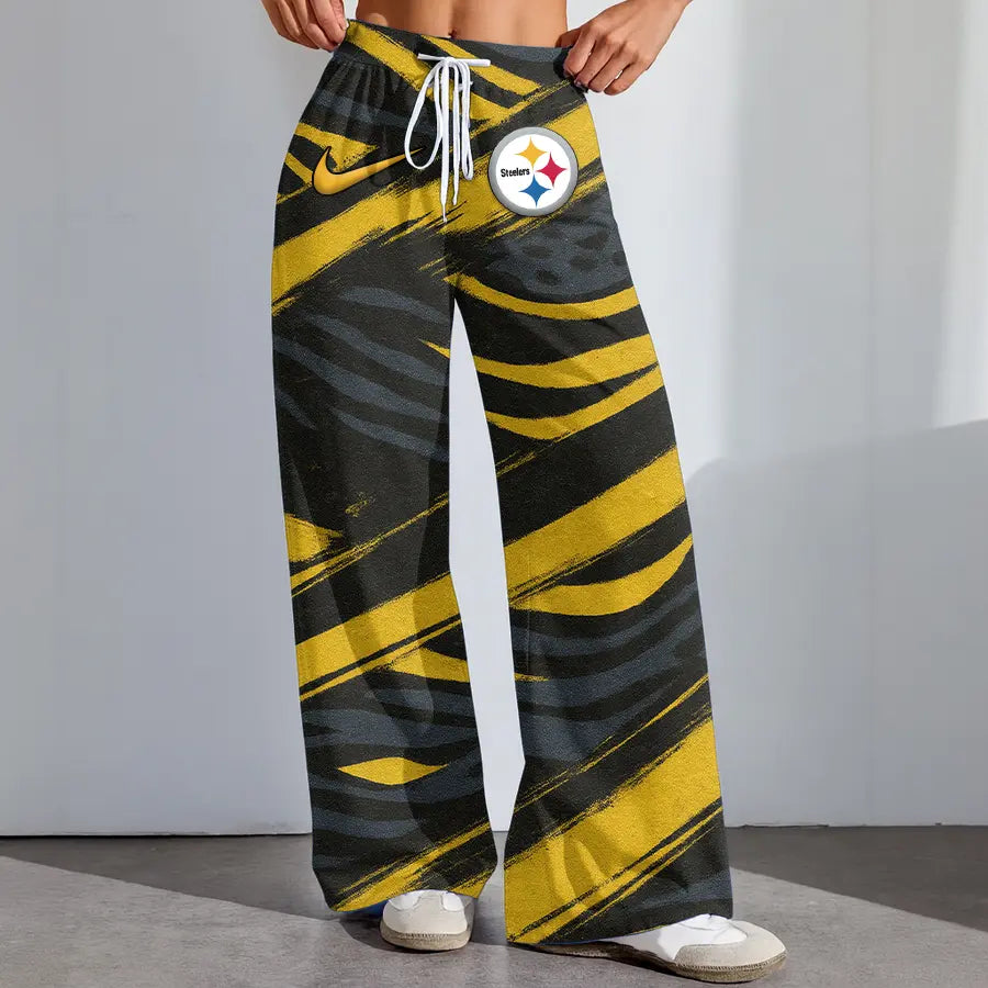 Pittsburgh Steelers | Premium NFL Football High-Stretch Casual Pants – HuddleStyle.com - Image 2
