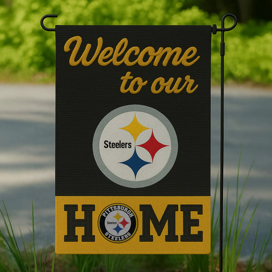 Pittsburgh Steelers | Premium NFL Welcome Home Flag HI – HuddleStyle.com - Main