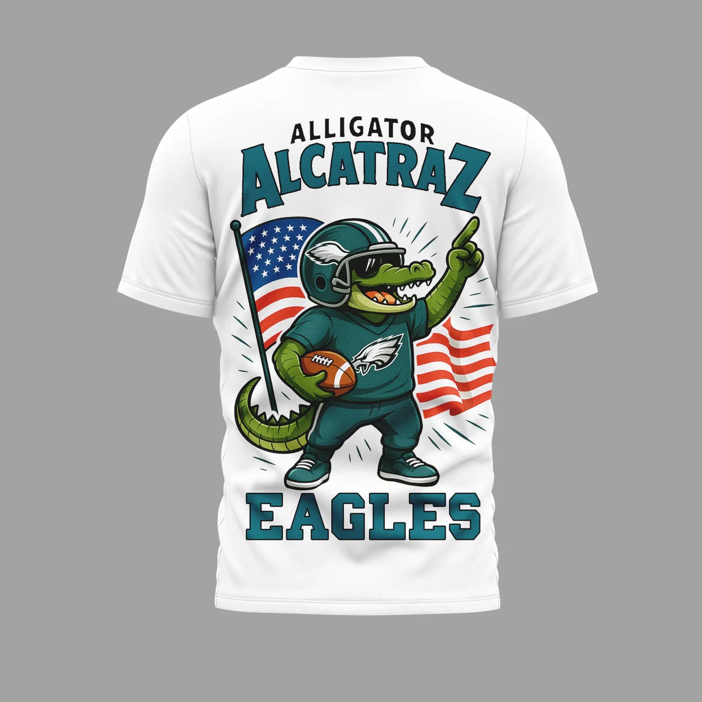 Philadelphia Eagles | Premium NFL x Alligator Alcatraz 3D Shirt HI – HuddleStyle.com - Main