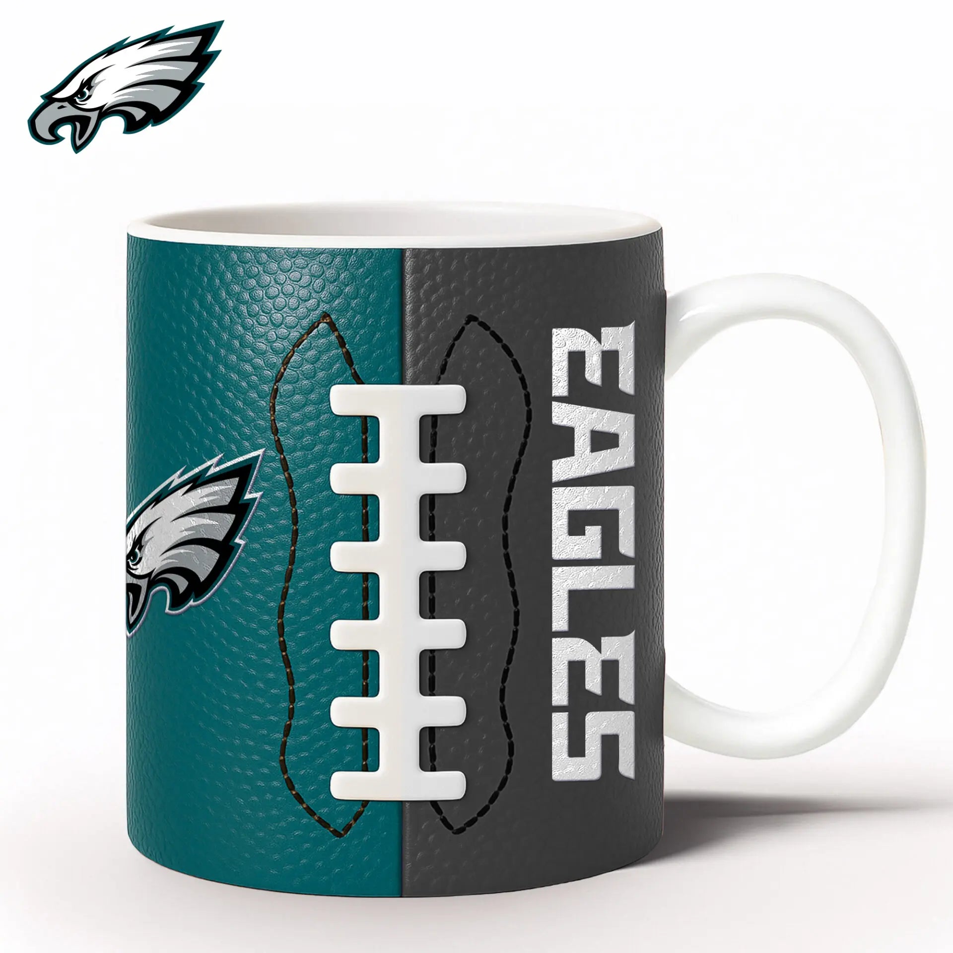 Philadelphia Eagles | Premium NFL Split Color Ceramic Mug HI – HuddleStyle.com - Image 2