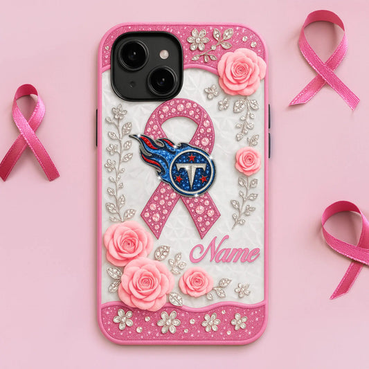 Tennessee Titans | Premium NFL Breast Cancer Phonecase HI – HuddleStyle.com - Main