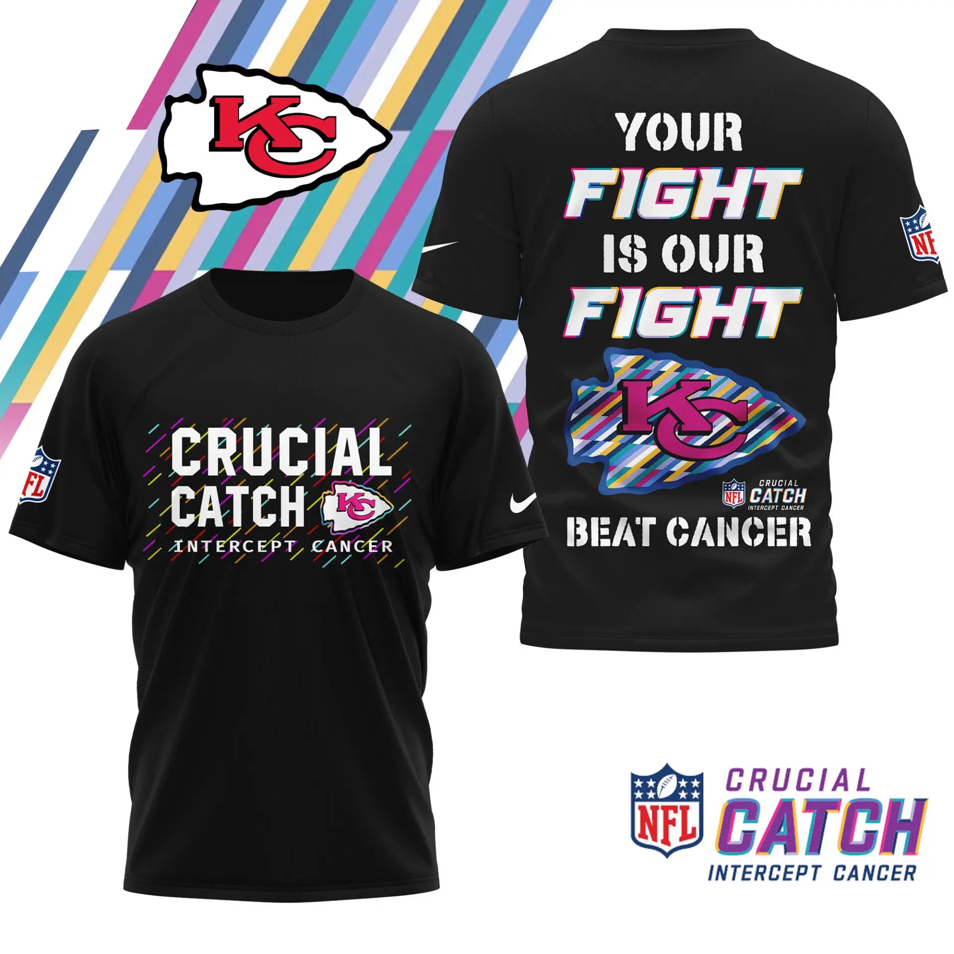 Kansas City Chiefs | Premium NFL Crucial Catch 3D Shirt HI – HuddleStyle.com - Main