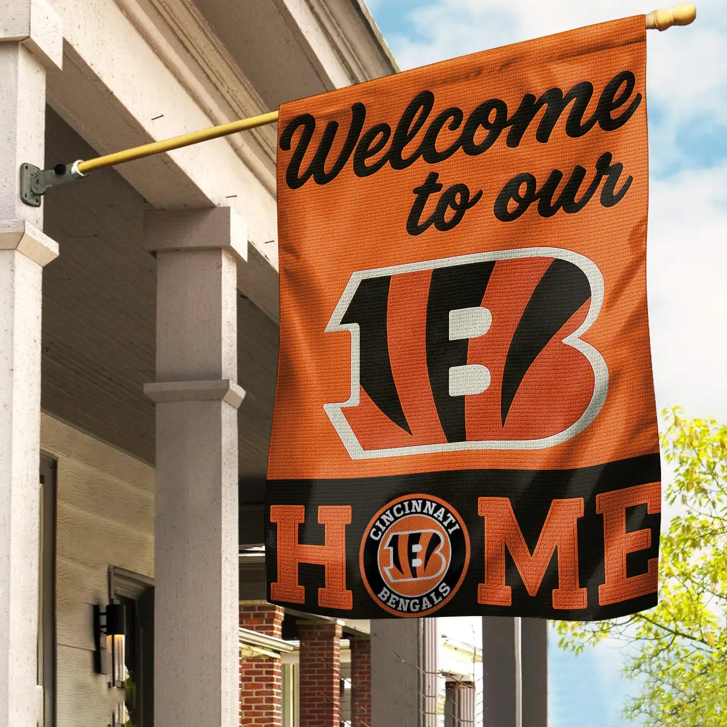 Cincinnati Bengals | Premium NFL Welcome Home Flag HI – HuddleStyle.com - Image 2