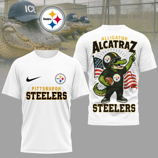 Pittsburgh Steelers | Premium NFL x Alligator Alcatraz 3D Shirt HI – HuddleStyle.com - Main
