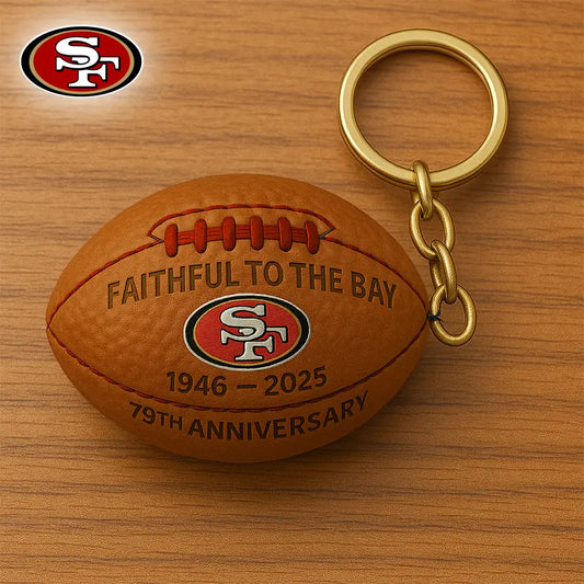 San Francisco 49ers | Premium NFL Anniversary Keychain – HuddleStyle.com - Main