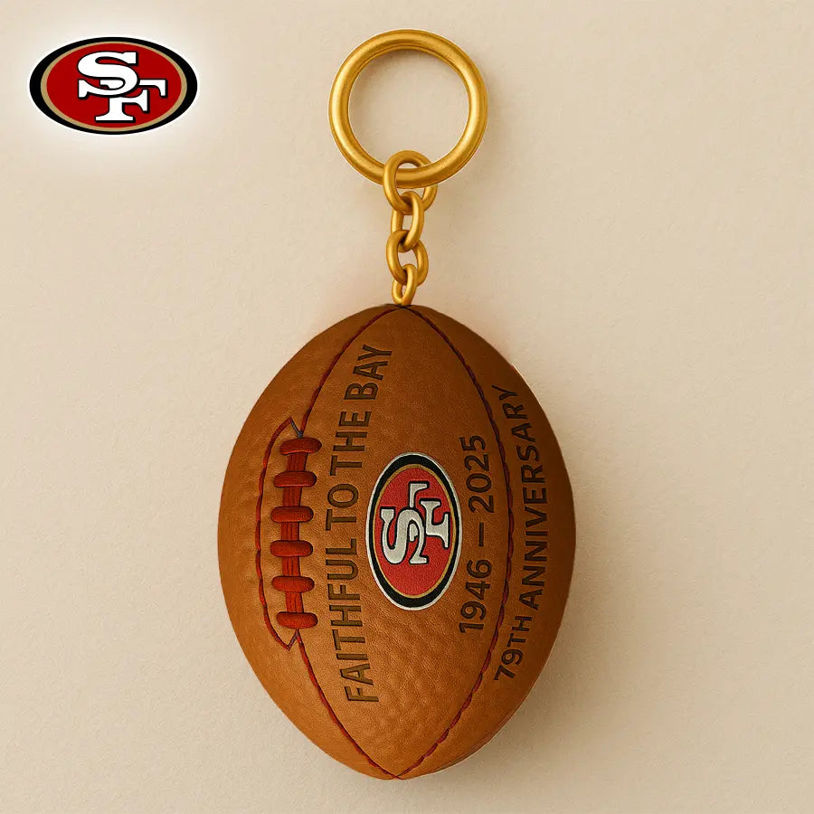 San Francisco 49ers | Premium NFL Anniversary Keychain – HuddleStyle.com - Image 2