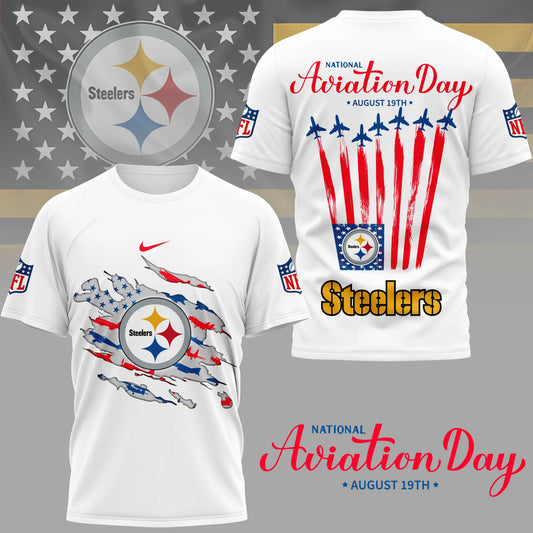 Pittsburgh Steelers | Premium National Aviation Day 3D Shirt NY – HuddleStyle.com - Main